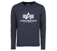 Alpha Industries Basic Long Sleeve T-shirt Bleu M Homme