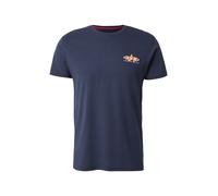 Alpha Industries T-shirt Puff Print Logo – impression au dos – Rep Blue Taille S