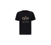 Alpha Industries Camo Tpu T Short Sleeve T-shirt Noir M Homme