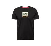 Alpha Industries Satin Logo T-Shirt pour homme Taille 2XL - Noir