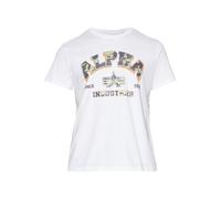 Alpha Industries College Camo T-Shirt pour homme Taille 2XL - Blanc