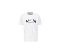 Alpha Industries College T-Shirt pour homme Taille 2XL - Blanc