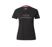 ALPHA INDUSTRIES T-shirt 'Crystal' or / noir / argent, Taille M