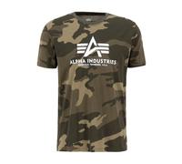 Alpha Industries Basic Big Logo Camo T-Shirt pour homme Taille XL - Camouflage Vert olive