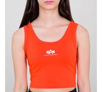 Alpha Industries T-shirt femme Basic Crop-Tank SL Women Atomic Red M
