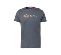 Alpha Industries Alpha Label T-Shirt pour homme Taille 2XL - Gris foncé