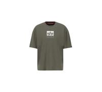 ALPHA INDUSTRIES T-Shirt gris clair / olive / blanc, Taille L