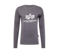Alpha Industries Basic T-T-Shirt Manches Longues pour Hommes, Vintage Grey