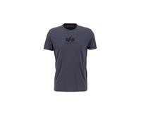 Alpha Industries Basic Mid Logo T-Shirt pour homme Taille 2XL - Gris foncé/Noir