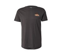 Alpha Industries Puff Print Logo Backprint T-Shirt pour homme Taille L - Gris