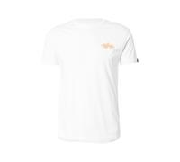 Alpha Industries Puff Print Logo Backprint T-Shirt pour homme Taille 2XL - Blanc