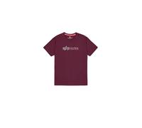 Alpha Industries Alpha Label T-Shirt pour homme Taille L - Rouge
