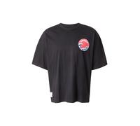 ALPHA INDUSTRIES T-Shirt 'Japan Wave Warrior' bleu / gris foncé / rouge clair / noir, Taille M