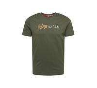 ALPHA INDUSTRIES T-Shirt jaune d'or / olive / blanc, Taille S