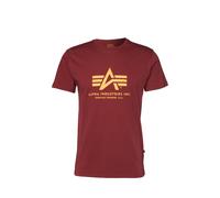 ALPHA INDUSTRIES T-Shirt jaune / rouge carmin, Taille M