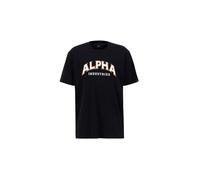 ALPHA INDUSTRIES T-Shirt mandarine / noir / blanc, Taille S