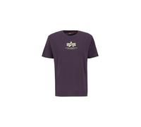 Alpha Industries Basic Mid Logo T-Shirt pour homme Taille L - Prune