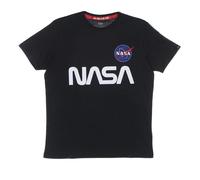 Alpha Industries - T-shirt Nasa Réfléchissant Bleu - Homme - Tops - Bleu - Taille: M