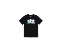 ALPHA INDUSTRIES T-Shirt 'Nebu' mélange de couleurs / noir, Taille XL