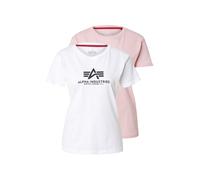 ALPHA INDUSTRIES T-shirt 'New' rose ancienne / noir / blanc, Taille S
