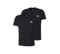 ALPHA INDUSTRIES T-Shirt noir / blanc, Taille L