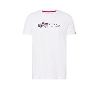 ALPHA INDUSTRIES T-Shirt noir / blanc, Taille M