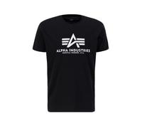 Alpha Industries Basic Big Logo Carbon T-Shirt pour homme Taille M - argent noir