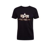 ALPHA INDUSTRIES T-Shirt or / noir, Taille L