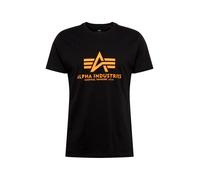Alpha Industries Alpha Indutries Basic Print T-Shirt pour Homme, Black/Neon Orange