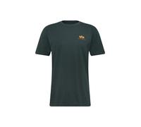 Alpha Industries Basic Small Logo T-Shirt pour homme Taille XL - Vert pétrole