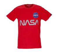 Alpha Industries - T-shirt réfléchissant Nasa Rouge - Homme - Tops - Rouge - Taille: XL