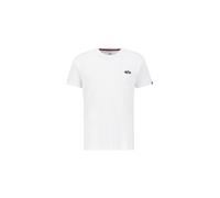 Alpha Industries Signature Puff Print Backprint T-Shirt pour homme Taille L - Blanc