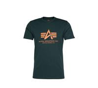 ALPHA INDUSTRIES T-Shirt sapin / orange, Taille XL