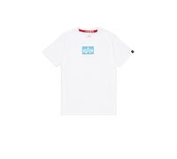 ALPHA INDUSTRIES T-Shirt 'Satin' bleu clair / blanc, Taille XXXL