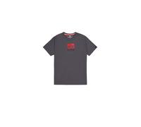 Alpha Industries Satin Logo T Short Sleeve T-shirt Gris M Homme