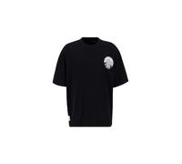 ALPHA INDUSTRIES T-Shirt 'Wave Warrior' gris / noir / blanc, Taille M