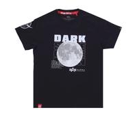 Alpha Industries - Tee Noir Réfléchissant avec Patch Nasa - Homme - Tops - Noir - Taille: XL