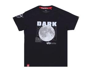 Alpha Industries - Tee Noir Réfléchissant avec Patch Nasa - Homme - Tops - Noir - Taille: XL
