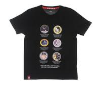Alpha Industries - Tee-shirt Noir avec Logo Nasa Manches Courtes - Homme - Tops - Noir - Taille: M