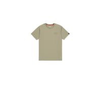 Alpha Industries Tonal Logo Print T-Shirt pour homme Taille M - Vert olive