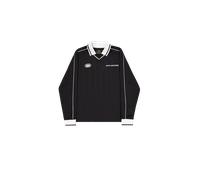 Alpha Industries Track Tricot Polo Longsleeve Manches longues pour homme Taille M - Noir