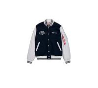 ALPHA INDUSTRIES Veste mi-saison 'Varsity Air Force' bleu marine / blanc, Taille M