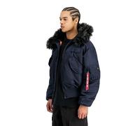 Alpha Industries 45/P Hooded Custom Loose Vestes Bombers pour homme Taille XS - Bleu foncé