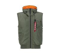 Alpha Industries - Veste à capuche Ma-1 en Sage Green - Homme - Vestes - Vert - Taille: M