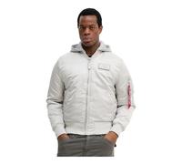 Alpha Industries - Veste Bomber Ma-1 Zip Hood Backprint - Homme - Vestes - Gris - Taille: S