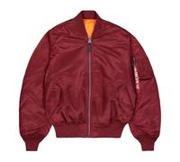 Alpha Industries - Veste Bomber Réversible Style Ma-1 - Homme - Vestes - Rouge - Taille: M