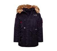 ALPHA INDUSTRIES Veste d’hiver 'Airborne' gris / rouge / noir / blanc, Taille XXL
