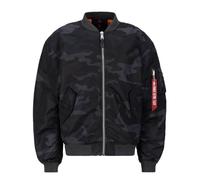 ALPHA INDUSTRIES Veste d’hiver 'MA-1 CS' gris / rouge / noir, Taille XXXL