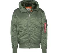 ALPHA INDUSTRIES Veste d’hiver 'MA-1' olive / orange / rouge / blanc, Taille XL