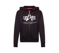 ALPHA INDUSTRIES Veste de survêtement noir / blanc, Taille L